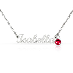 Custom Name Necklace with Birthstone – Personalized Gift for Her