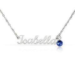 Custom Name Necklace with Birthstone – Personalized Gift for Her