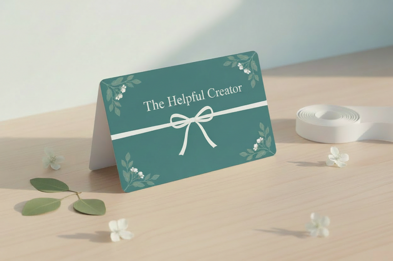 The Helpful Creator Gift Card